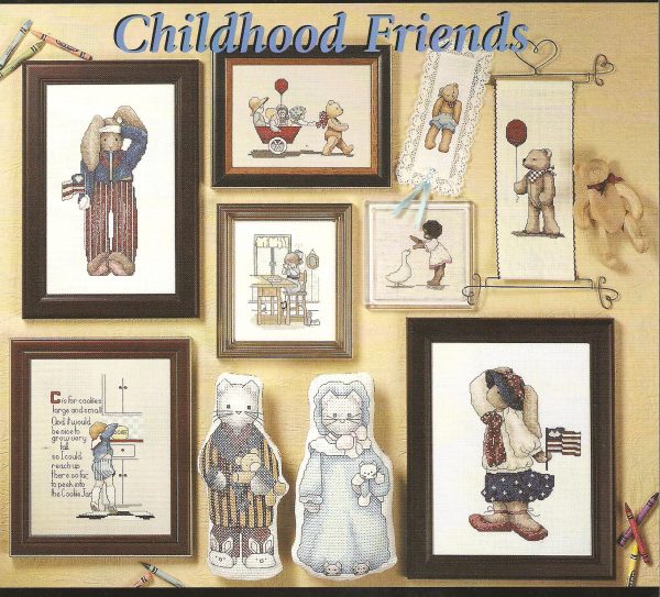 Childhood Friends Cross Stitch Chart - 34 Designs