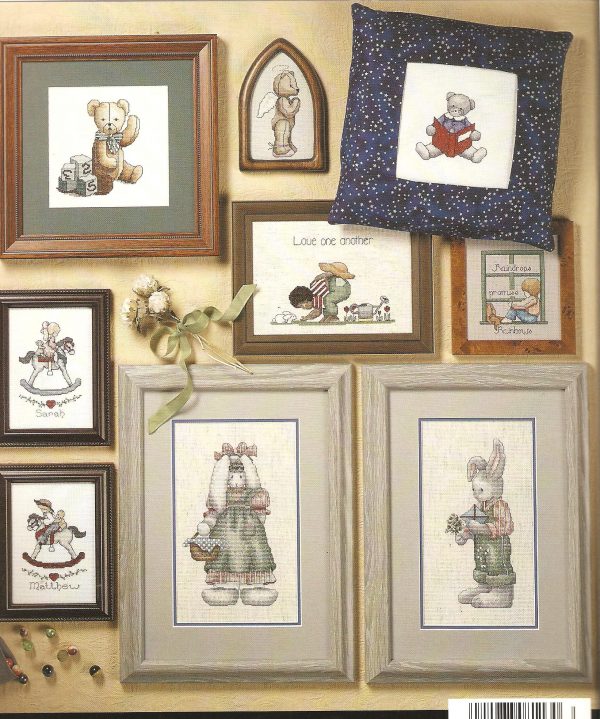 Childhood Friends Cross Stitch Chart - 34 Designs - Image 2