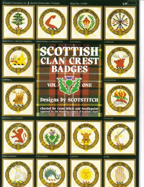 Scottish Clan Crests Cross Stitch Chart Booklet 35 Designs