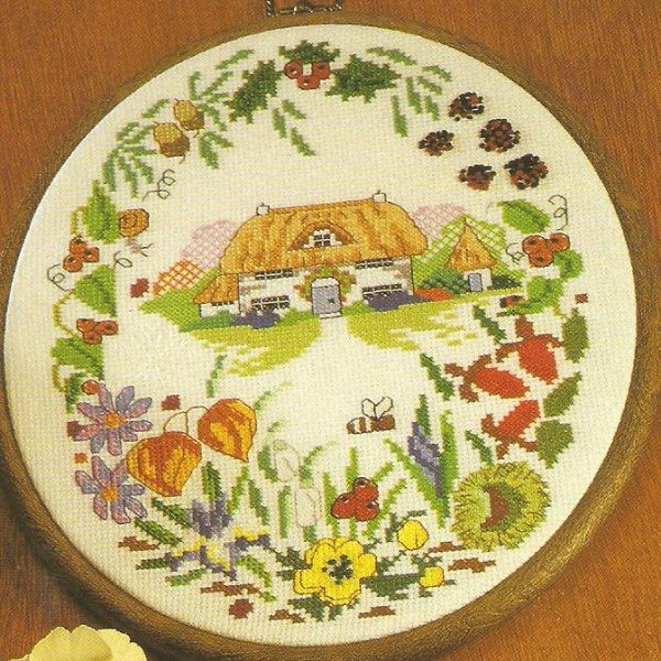 Country Life Cottages Cross Stitch Chart - 6 Designs - DMC - Image 2