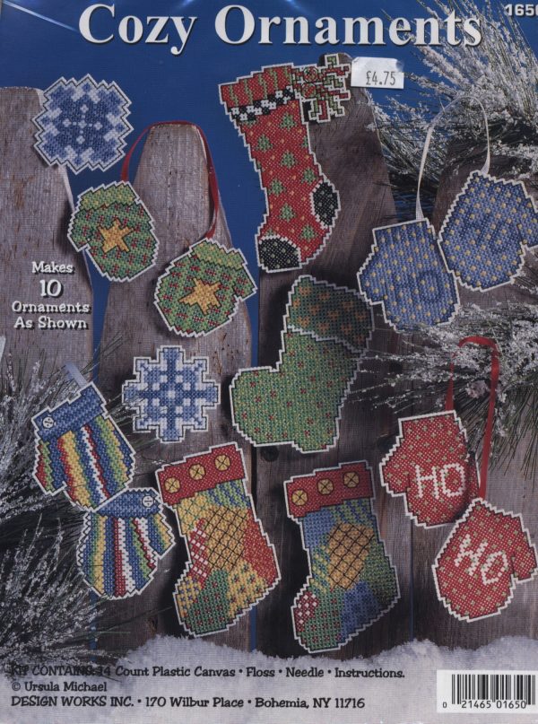 Cozy Ornaments Plastic Canvas Kit