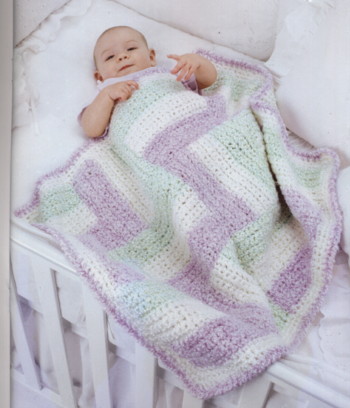 Crocheted Blankets For Baby Crochet Pattern-8 Designs - Image 3