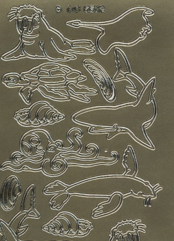 Sealife Peel-Off Sheet - Gold - Image 2
