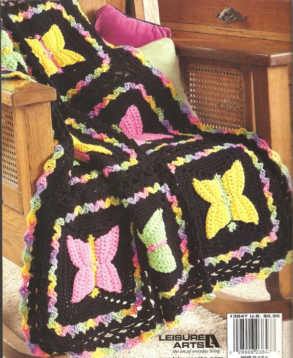 Dragonflies & Butterflies Afghan Crochet Pattern Book - Image 3