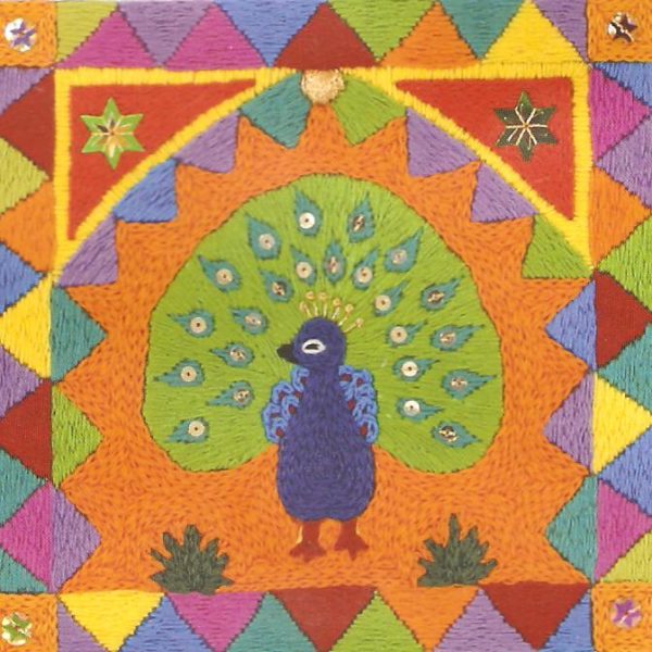 Ethnic Peacock Embroidery Kit