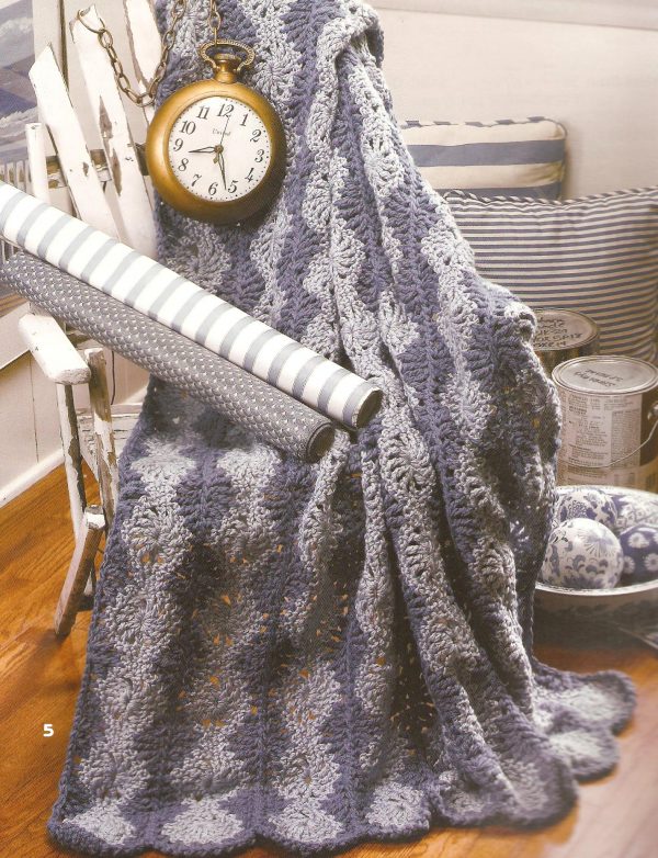 Fast-To-Finish Afghans Crochet Patterns - 6 Designs - Image 2