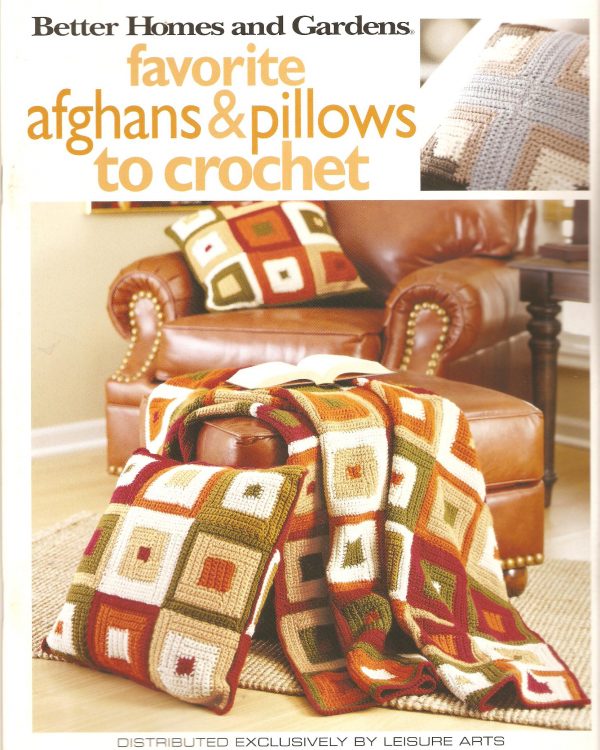 Favorite Afghans & Pillows Crochet Pattern - 16 Designs