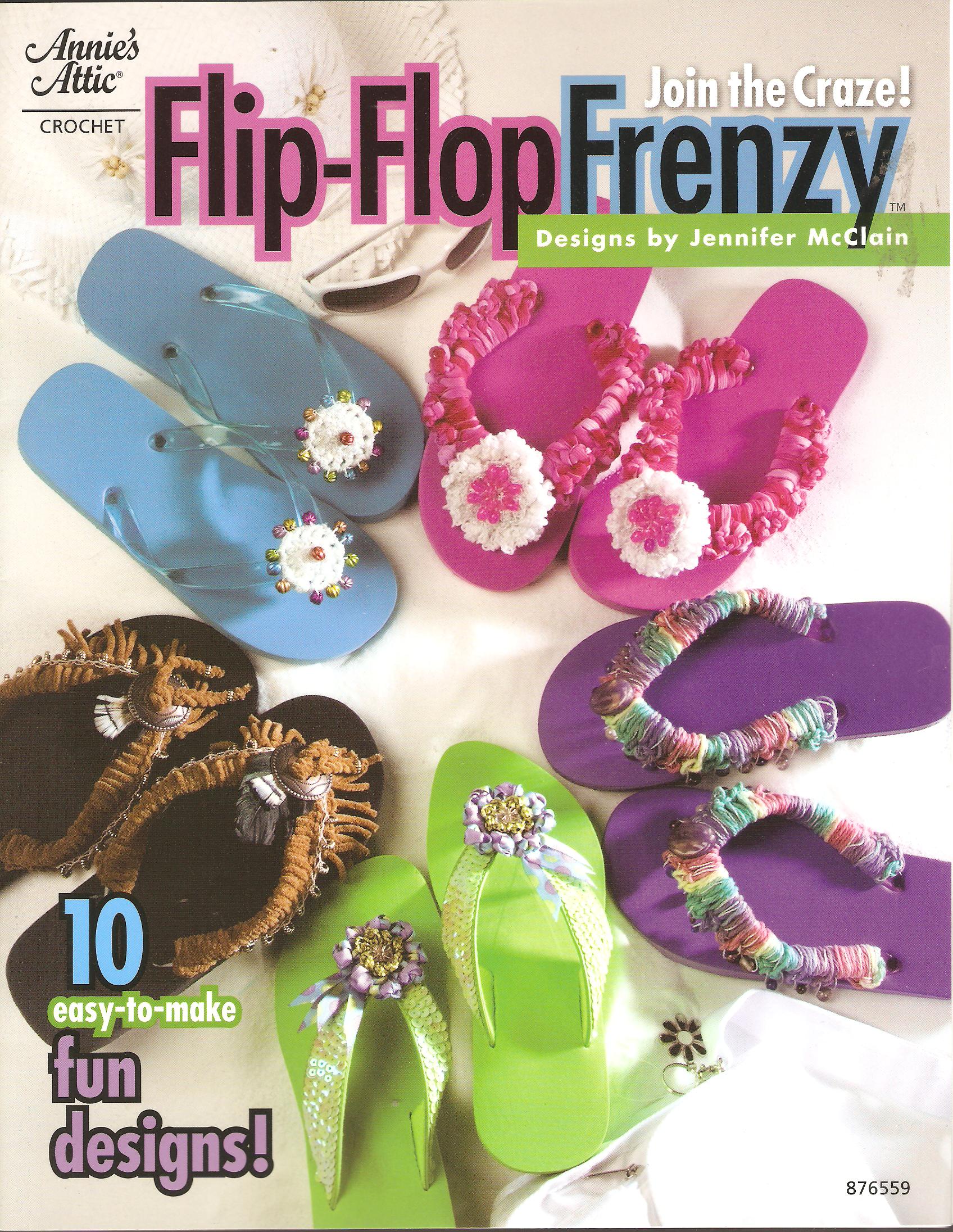 Flip-Flop Frenzy Crochet Pattern-10 Easy-To-Make Designs