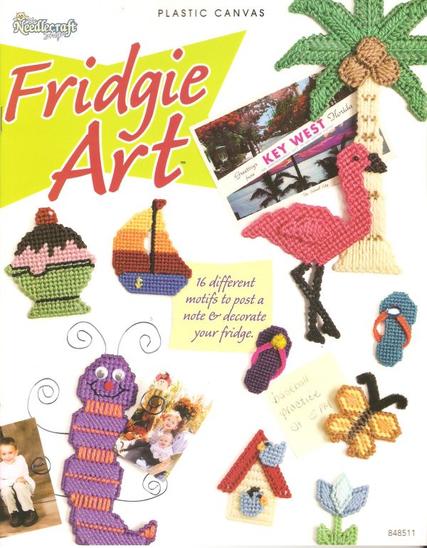 Fridgie Art In Plastic Canvas Cross Stitch Chart