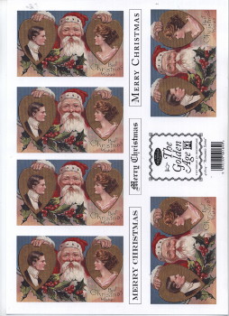 Golden Age Christmas Santa 3D Decoupage Pack - Image 3