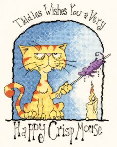 Cats Rule - Happy Crisp Mouse Cross Stitch Kit
