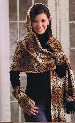 Hooded Scarves & Gloves Using Fashion Fabrics Sewing Pattern Boo - Image 3