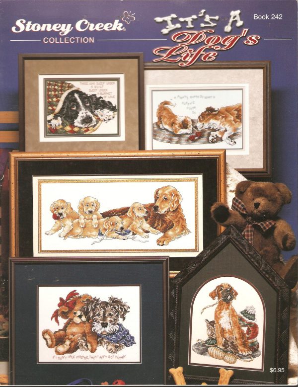 It's A Dogs Life Cross Stitch Chart - 9 Designs