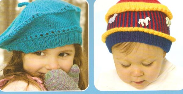 Kids' Knitted Hats Knitting Pattern - 17 Easy Hats - Image 2