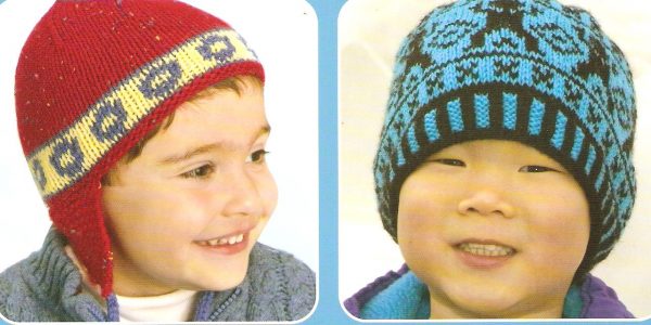 Kids' Knitted Hats Knitting Pattern - 17 Easy Hats - Image 3