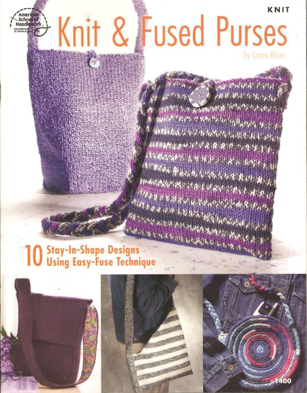 Knit And Fused Purses Knitting Pattern - 10 Designs