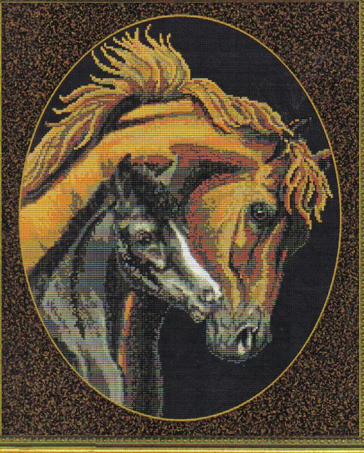 Mother's Love Cross Stitch Chart (Mare & Foal)