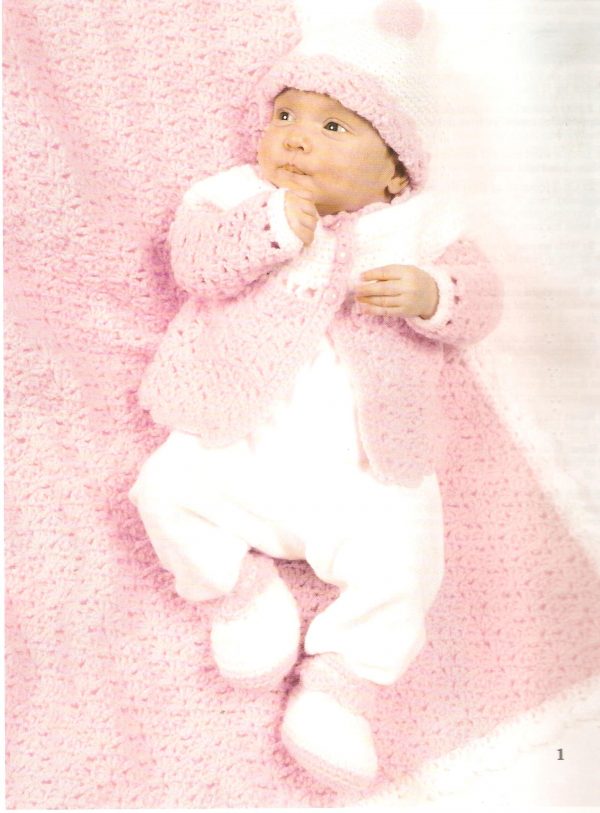 My Very First Layette Crochet Pattern Booklet-4 Designs - Image 2