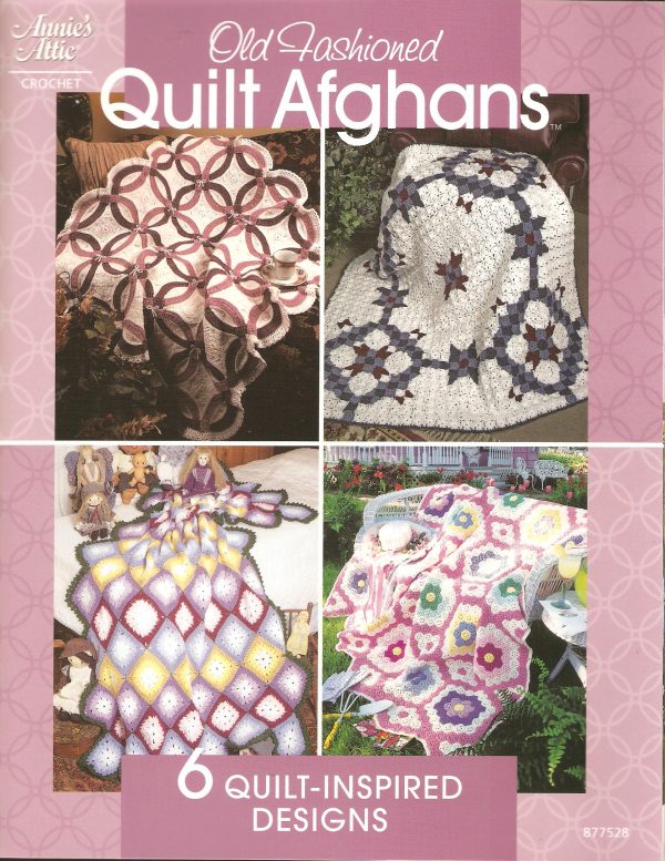 Old Fashioned Quilt Afghans To Crochet - 6 Designs