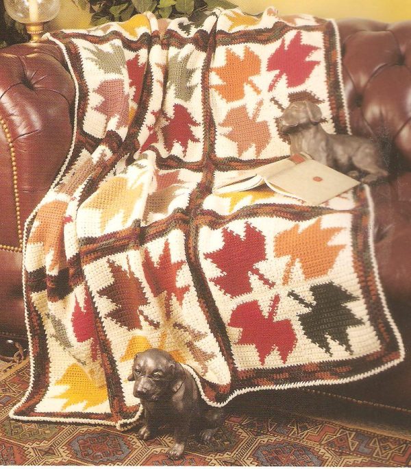 Old Fashioned Quilt Afghans To Crochet - 6 Designs - Image 2