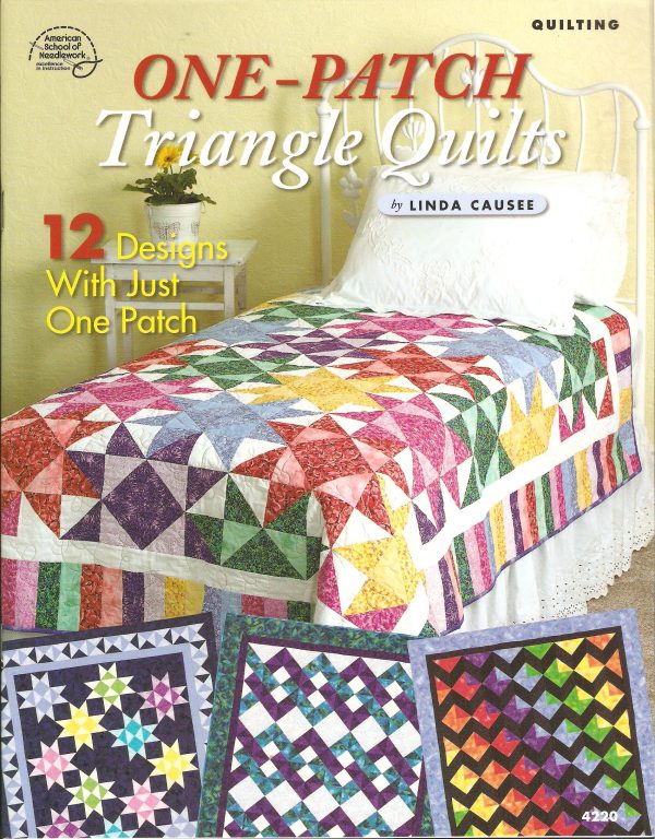 One-Patch Triangle Quilts Pattern Book-12 Designs With 1 Patch