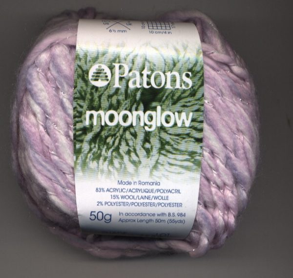 Patons Moonglow 50g Ball 00034 Orchid Knitting Yarn