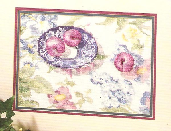 Peaches & Plums Cross Stitch Chart - 2 Designs - Image 3