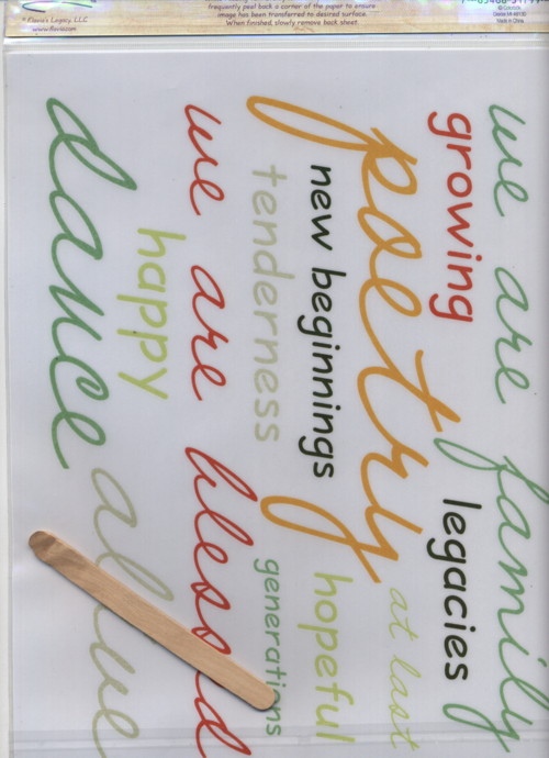Flavia Peaches and Pomegranates Rub Ons - Colorbok