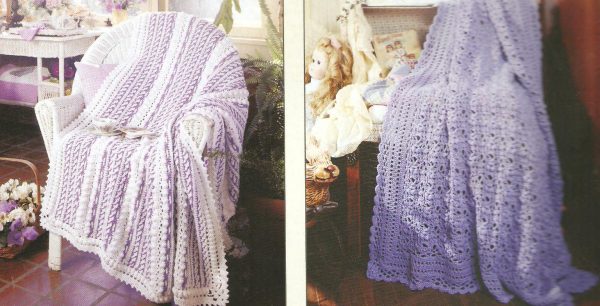 Plush & Pretty Afghans Crochet Patterns-7 Designs - Image 2