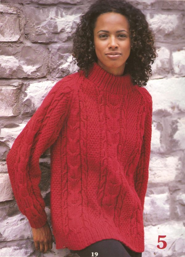 Pullovers for Her Knitting Pattern - Leisure Arts - Image 3