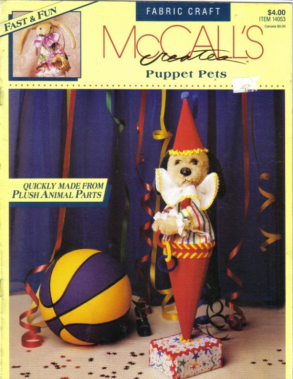 McCall's Creates Puppet Pets Pattern Booklet