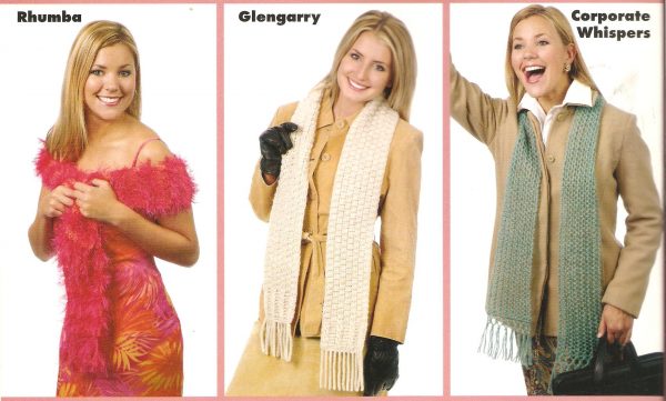 Scarves With Attitude To Knit & Crochet Pattern Booklet - Image 2