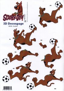 Scooby-Doo Football Decoupage Sheet SD002