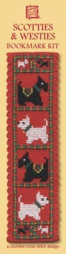 Scotties & Westies (Dogs) Bookmark Cross Stitch Kit - Textile He