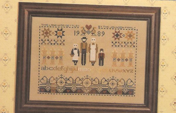 Settlers Sampler Cross Stitch Chart - Told in a Garden