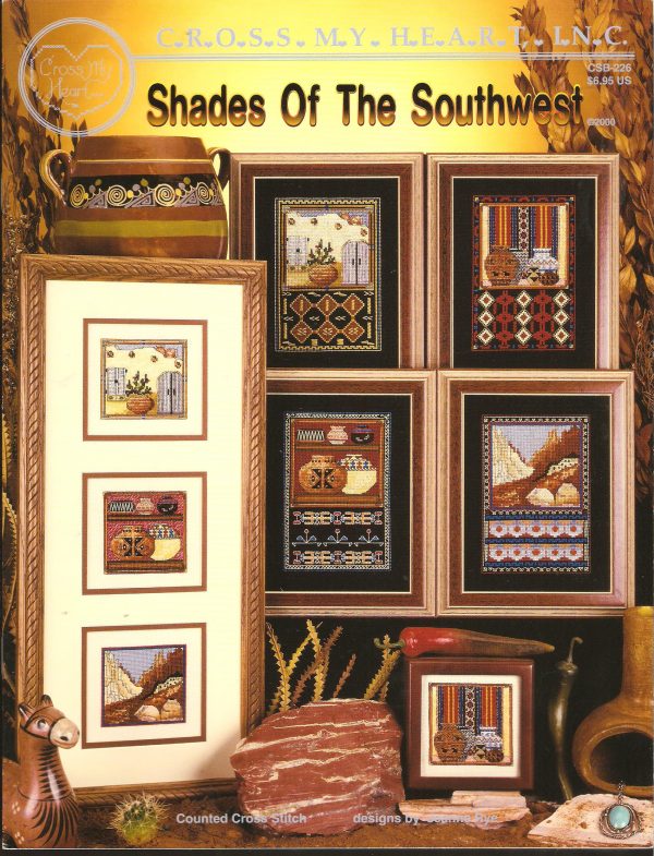 Southwest Shades Cross Stitch Chart-4 Native American Designs