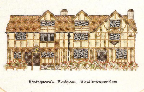 Shakespear's Birthplace Cross Stitch Chart