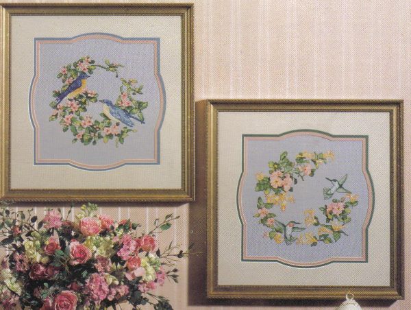 Spring Birds Cross Stitch Chart - 2 Designs