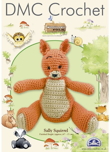 Sally Squirrel - Woodland Folk DMC Crochet Pattern