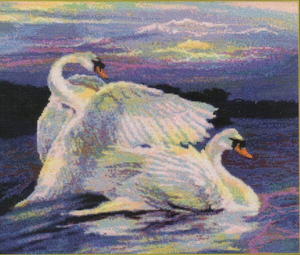 Swan Pair Cross Stitch Chart