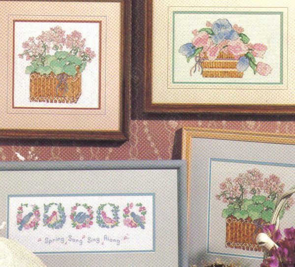 Sweet Garden Memories Cross Stitch Chart - 3 Designs