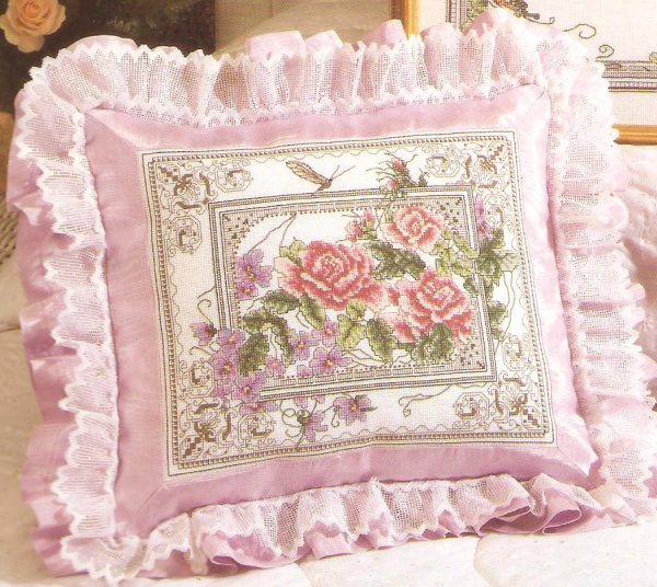 Tea Rose Pair Cross Stitch Chart - 2 Designs - Image 2