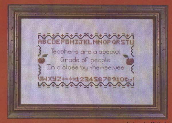 Teachers Poem Cross Stitch Chart