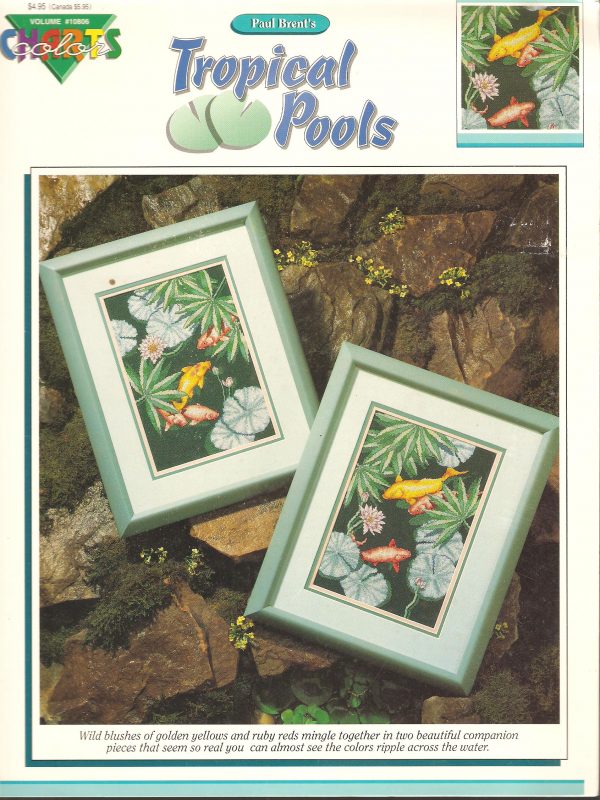 Tropical Pools (Koi Carp) Cross Stitch Chart - Paul Brent (2 Des