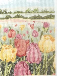 Tulip Garden Cross Stitch Kit - Anchor Starter Range