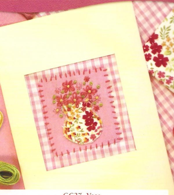 Floral Vase Applique Card Kit