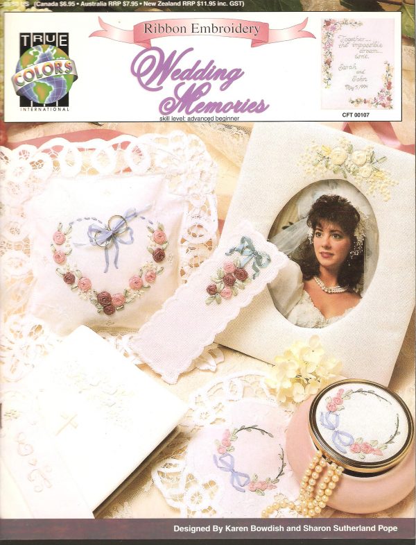 Wedding Memories Ribbon Embroidery Pattern Booklet