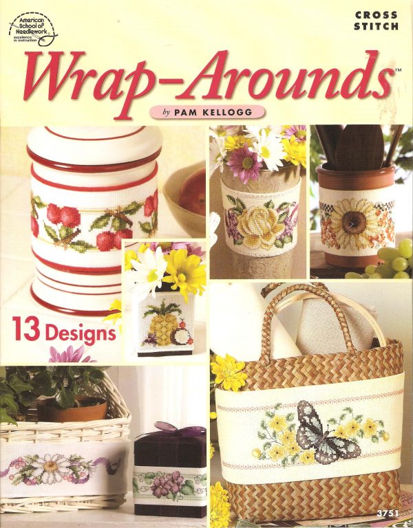 Cross Stitch Wraps-Around Cross Stitch Chart-9 Designs