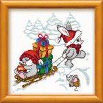 Happy New Year (Christmas)Cross Stitch Kit - Riolis - 16 Count -