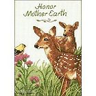 Serene Fawns Cross Stitch Kit - Dimensions - 14 Count - 5" x 7"